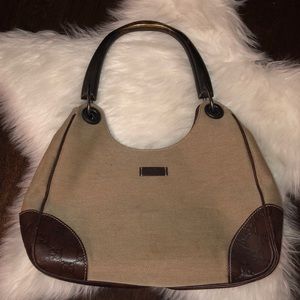 Authentic canvas Gucci handbag